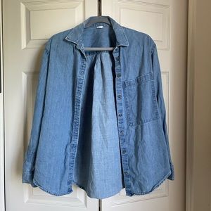 Aerie Denim Button Up
